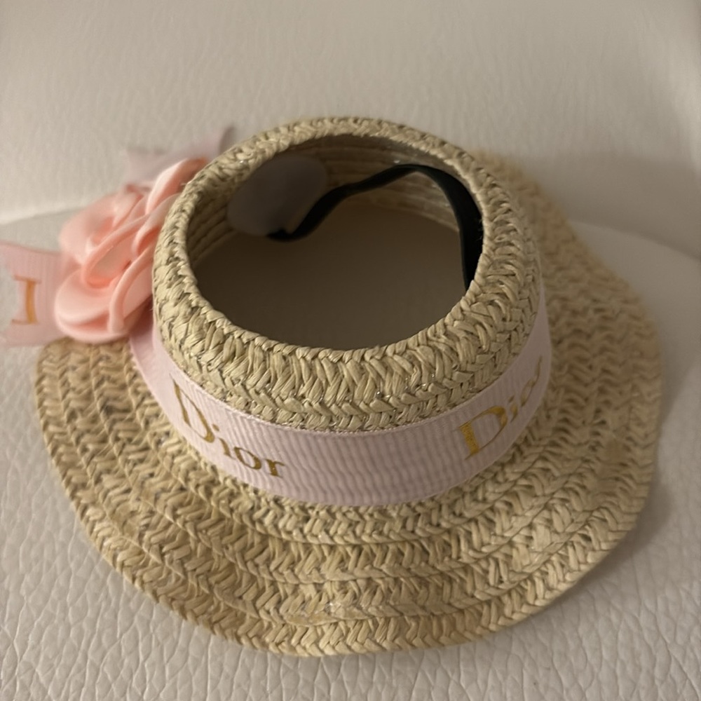 NEW Handmade Cute hat for your dog/cat. Dior ribbon is authentic